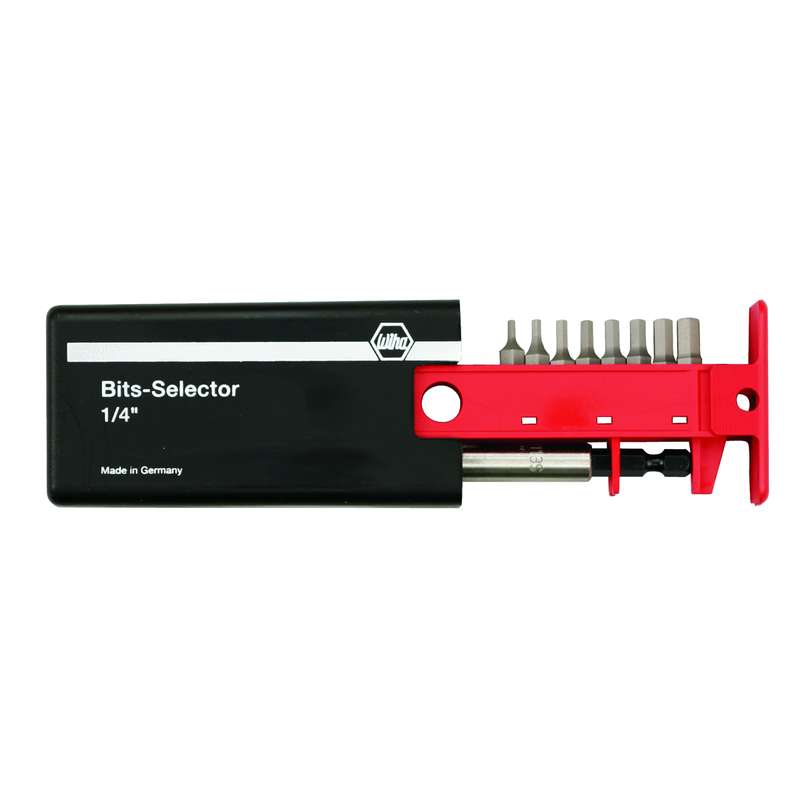 Bit Selector Set 10 Pc with Metric Hex Bits and Magnetic 1/4" Bit Holder